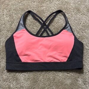 Calvin Klein Performance Pink and Gray Sports Bra